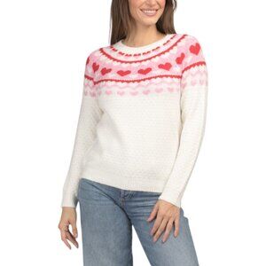 CUPCAKES & CASHMERE Fair Isle Knit Sweater